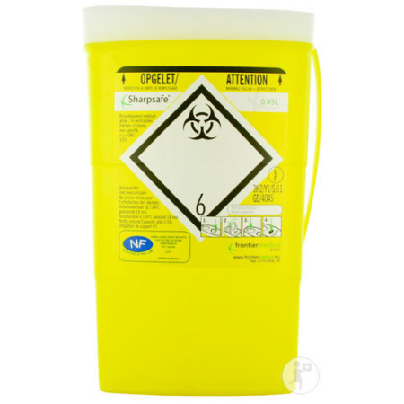 Sharpsafe Naaldencontainer Sunshine 0,45l 1 Stuck (4170)