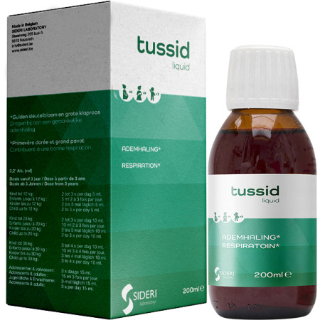 Sideri Tussid Liquid Ademhaling Fles 200ml