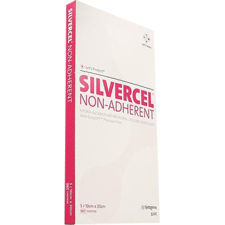 Silvercel Niet-Adhérent Hydroalginaat Pansement 10x20cm 5 Stuks (7020)