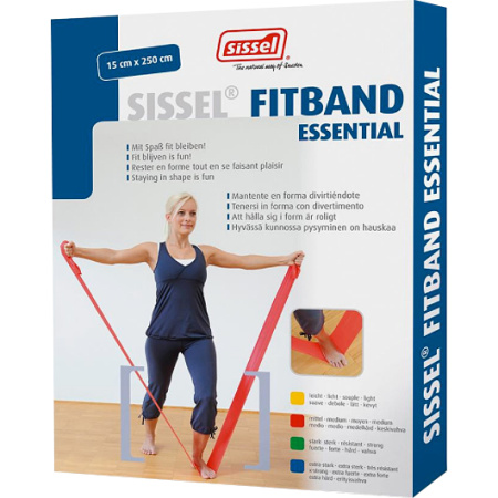 Sissel Fitband Essential 15cmx2,5m Medium Rood 1 Stuk