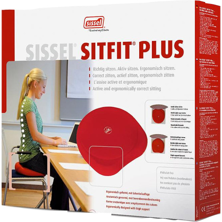 Sissel Sitfit Plus Actief - Passief Zitkussen Rood Met Pomp 1 Stuk