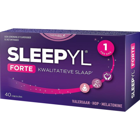 Sleepyl Forte Voedingssupplement Kwalitatieve Slaap 40 Capsules