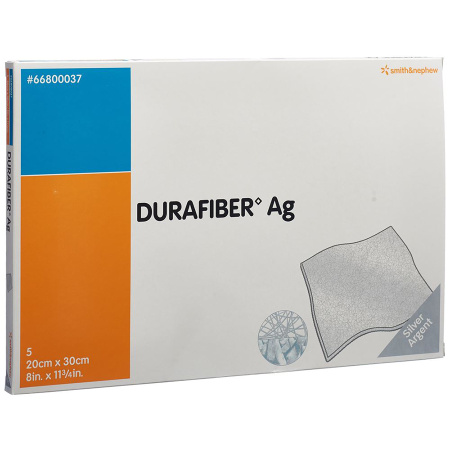 Smith&Nephew Durafiber AG Pro Verbanden 20x30cm 5 Stuks