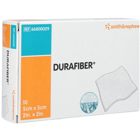 Smith&Nephew Durafiber AG Pro Verbanden 5x5cm 10 Stuks