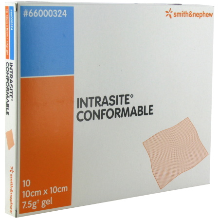 Smith&Nephew Intrasite Conformable Hydrogelverband 10x10cm Stuks 10 (66000324)