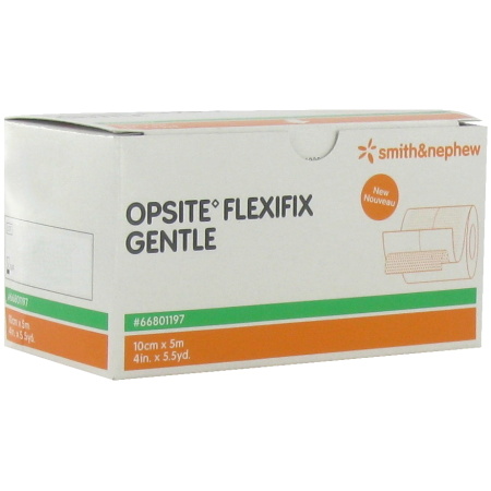 Smith&Nephew Opsite Flexifix Gentle Film Rol Met Siliconenkleeflaag 10cm x 5m Stuk 1 (66801197)