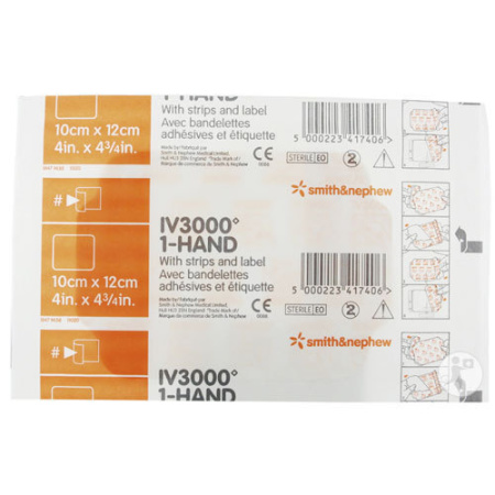 Smith&Nephew Opsite IV3000 1-Hand Film Voor De Bevestiging Van Katheters 10x12cm Stuk 1 (4008)