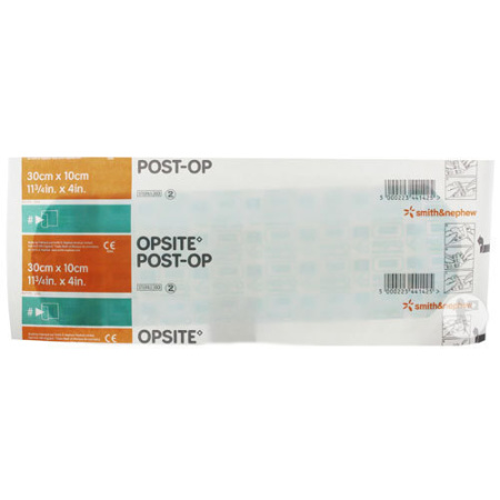 Smith&Nephew Opsite Post-Op Transparante Steriele Met Centraal Kompres 30x10cm Stuk 1 (66000715)