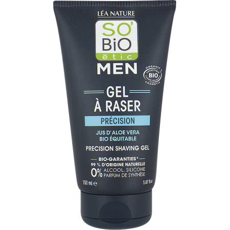 So'Bio Étic Men Precisie Scheergel Aloe Vera Bio Tube 150ml