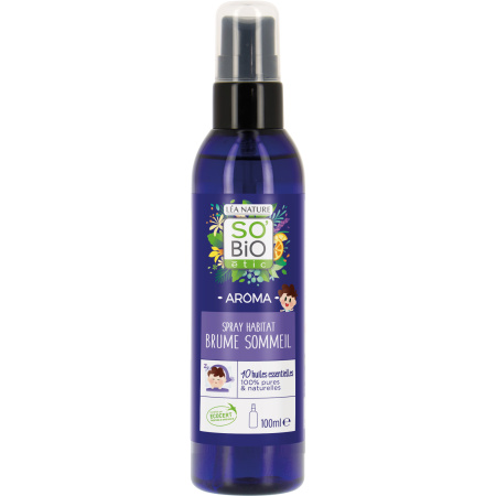So'Bio Étic Nevel Voor Slaap Met 6 Biologische Essentiële Oliën Fles 100ml