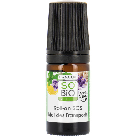 So'Bio Étic Roll-On SOS Reisziekte Met 7 Biologische Essentiële Oliën Fles 5ml