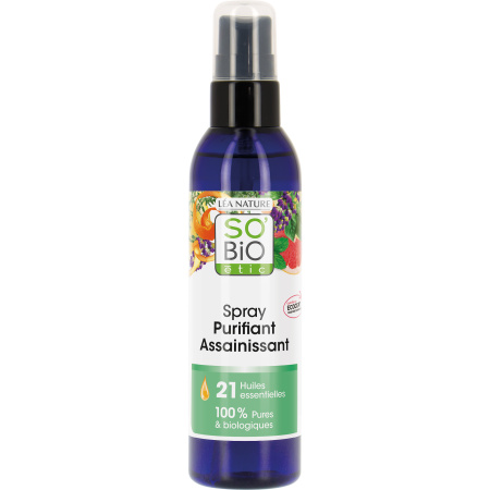 So'Bio Étic Zuiverende Spray Habitat Met 21 Biologische Essentiële Oliën Fles 200ml