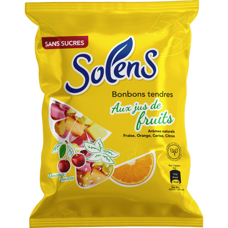 Solens Zachte Snoepjes Met Vruchtensappen 100g