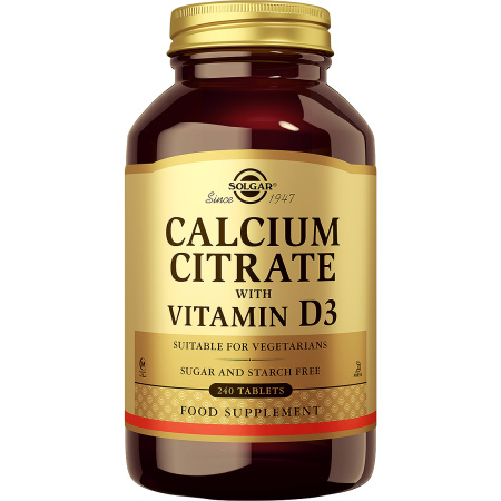 Solgar Calcium Citrate With Vitamine D3 240 Tabletten