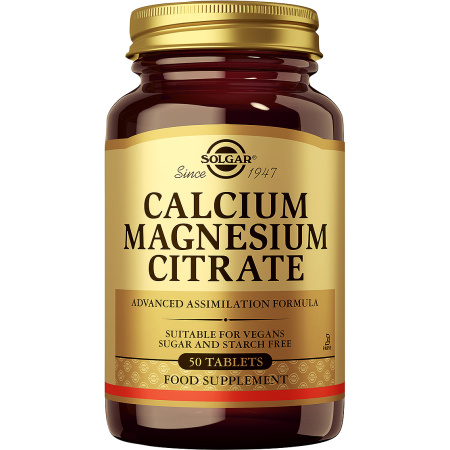 Solgar Calcium Magnesium Citrate 50 Tabletten