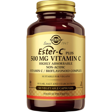 Solgar Ester-C Plus 500mg Vitamine C 50 Plantaardige Capsules