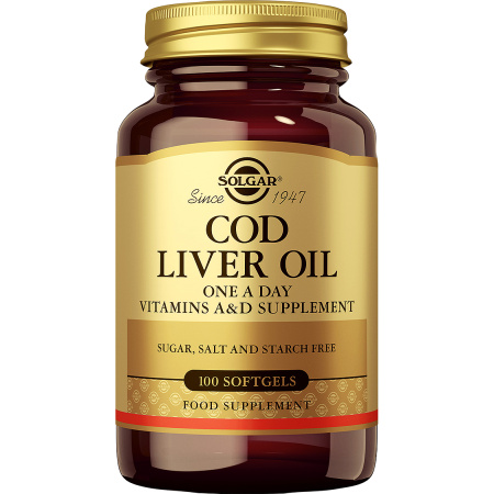 Solgar Levertraan 100 Capsules