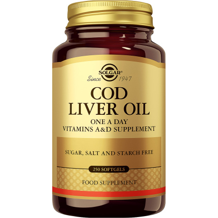 Solgar Levertraan 250 Capsules
