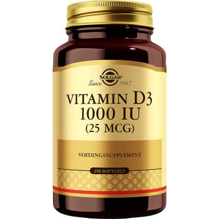 Solgar Vitamine D3 1000IU/25µg Softgels 250