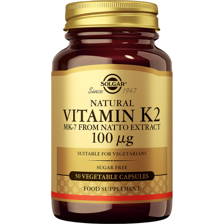 Solgar Vitamine K2 100mcg 50 Plantaardige Capsules