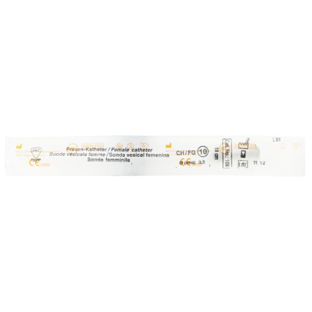 Vrouwelijke Blaassonde 18cm Ch10 Zwart 1 Stuk