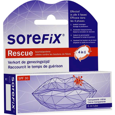SoreFix Rescue Koortslipcreme Tube 6ml