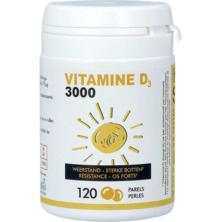 Soria Bel Vitamine D3 Cholecalciferol 1000 IE 120 Parels