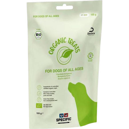 Specific CT Bio Organic Treats Voor Honden 6x100g