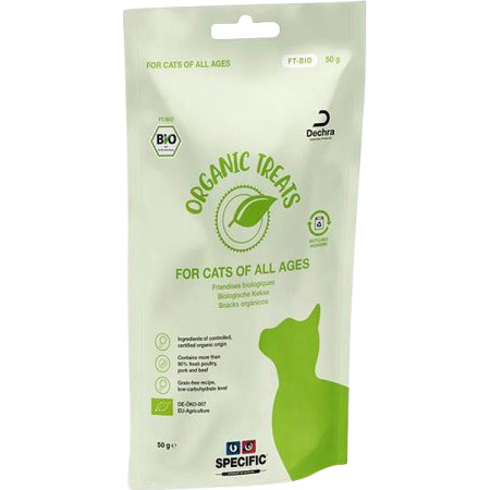 Specific FT Bio Organic Treats Voor Katten 8x50g
