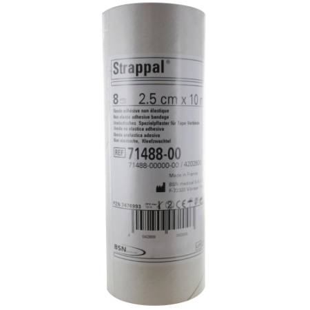 Bsn Medical Strappal "S" Zelfklevend Verband Inelastisch 2,5cm x 10m 8 Stuks (7148800)