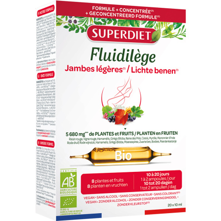 Super Diet Fluidilège Bio Lichte Benen 20x10ml