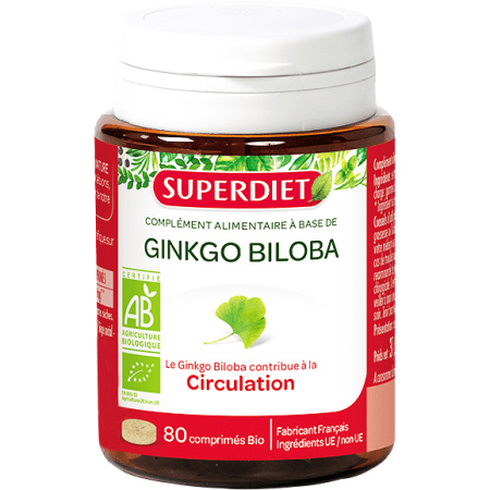 Superdiet Ginkgo Biloba Bio 80 Tabletten
