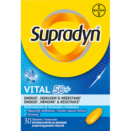 Supradyn Vital 50+ Multivitamine Met Ginseng 30 Tabletten
