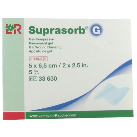 Lohmann & Rauscher Suprasorb G Gelkompres 5x6,5cm 5 Stuks (33630)