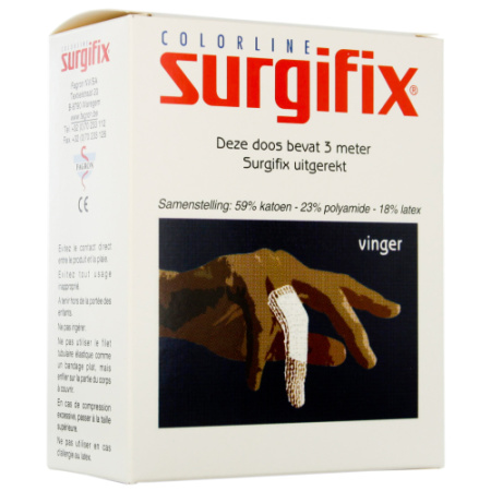 Surgifix Elastisch Buisvormig Verband 3m Vinger 1 Stuk