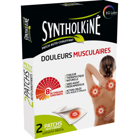 SyntholKiné Zelfverwarmende Patch Spierpijn Klein Formaat 2 Stuks
