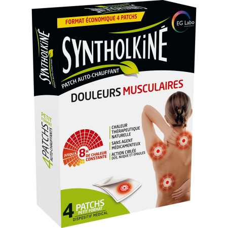 SyntholKiné Zelfverwarmende Spierpijn Patch Kleine Maat 4 Stuks