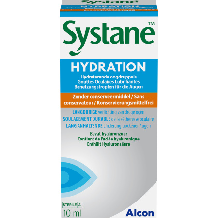 Systane Hydration Hydraterende Oogdruppels Zonder Bewaarmiddel 10ml