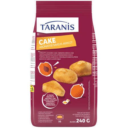 Taranis Mini Cake Abrikoos 6x40g