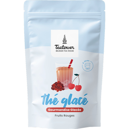 Teatower Ijsthee Fruitige Verwennerij Fruitinfusie Rode Vruchten Amandel 60g