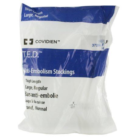 Kendall TED Anti-Trombose Kousen Dijbeenlengte Maat L Normaal Wit 1 Paar (37280)