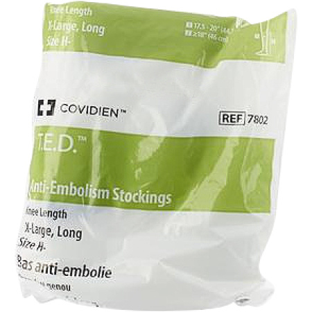Kendall TED Anti- Embolism Kniekousen Maat L Extra-Lang Wit 1 Paar (7802)