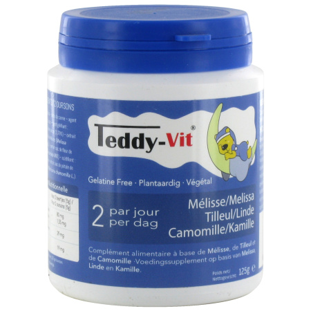 Teddy Vit Citroenmelisse Linde Kamille Voedingssupplement 50 Gummies