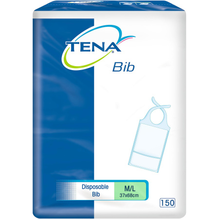 Tena Bib Servetten Wegwerp Large 150 Stuks