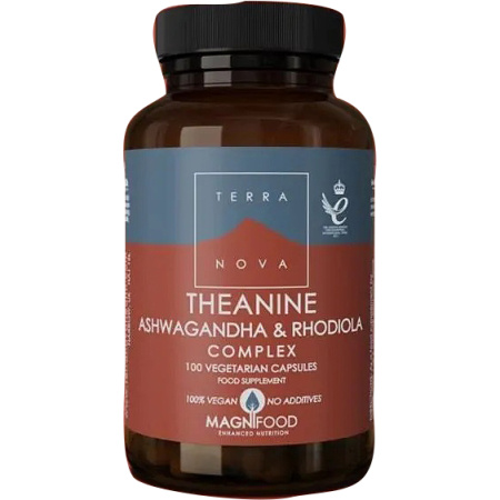 TerraNova L-Theanine Ashwagandha & Rhodiola Complex 50 Capsules