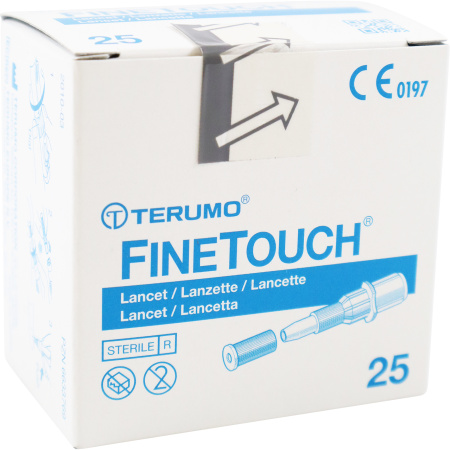 Terumo Finetouch Lancet Steriel 25 Stuks