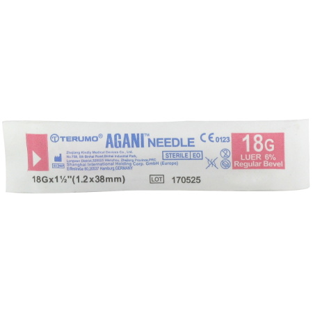 Terumo Naald Agani 18g Roze Injectienaald 1 Stuk