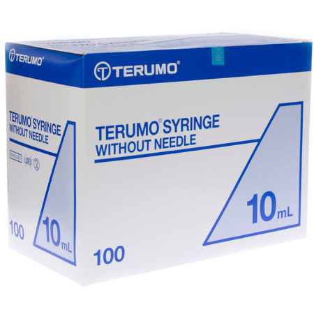 Terumo Spuit Zonder Naald Excentrisch 10ml 100 Stuks