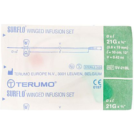 Terumo Winged Microperfuser 21g Groen 1 stuk