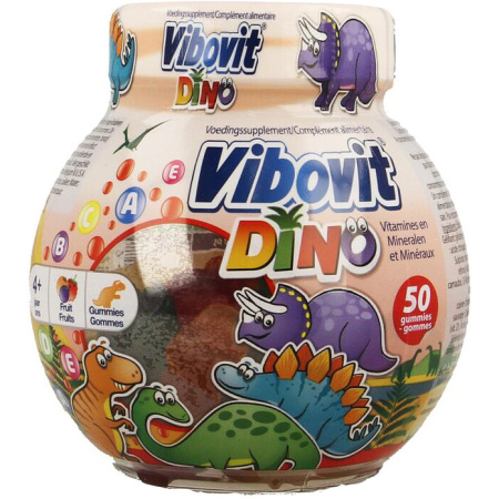 Vibovit Dino Vitaminen En Mineralen Met Fruitsmaken Potje Met 50 Gummies